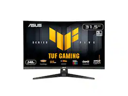 ASUS - TUF Gaming 32" Full HD 240Hz AMD FreeSync 0.5ms Curved Monitor with ELMB Sync & Stand - Black