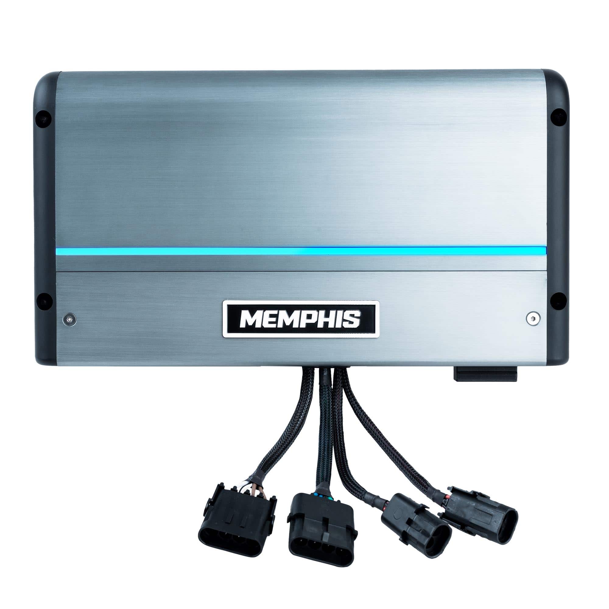 Memphis Car Audio - Memphis Audio MM900.6V 6-Channel Marine Amplifier, 125x4 + 200x2 at 2 Ohm - Black/Gray
