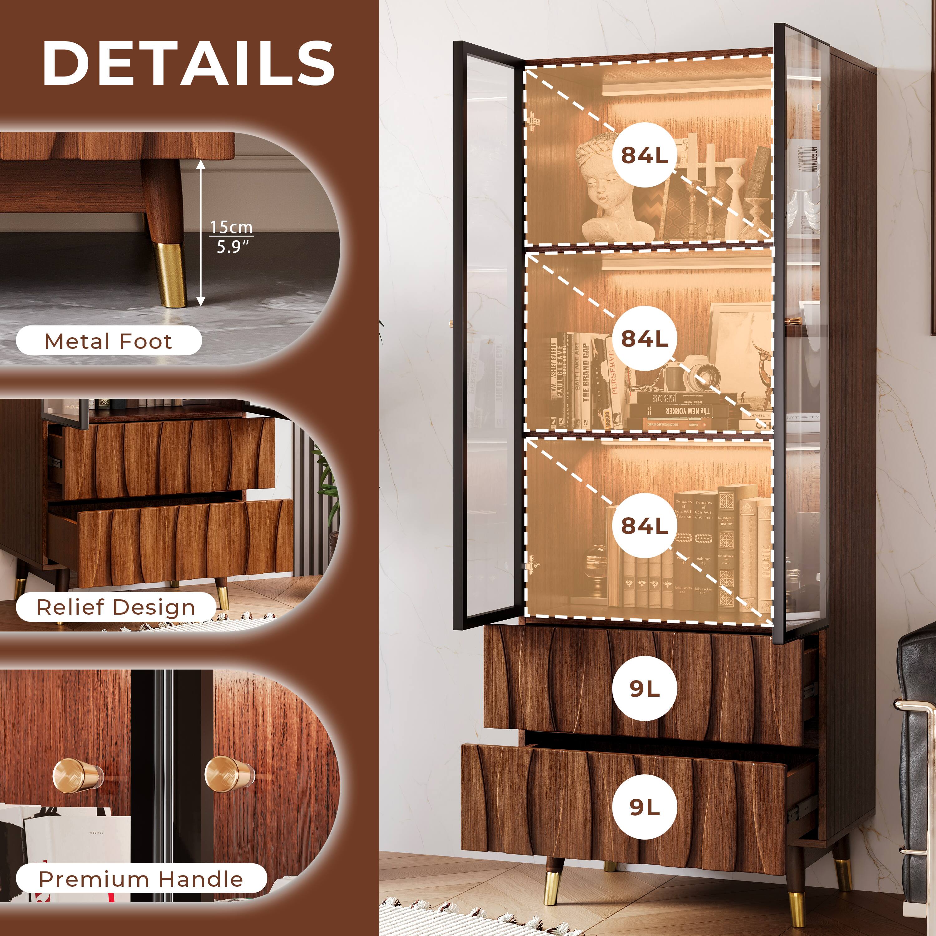 DETAILS

- Metal Foot
- Relief Design
- Premium Handle

15cm / 5.9"

84L

84L

84L

9L

9L