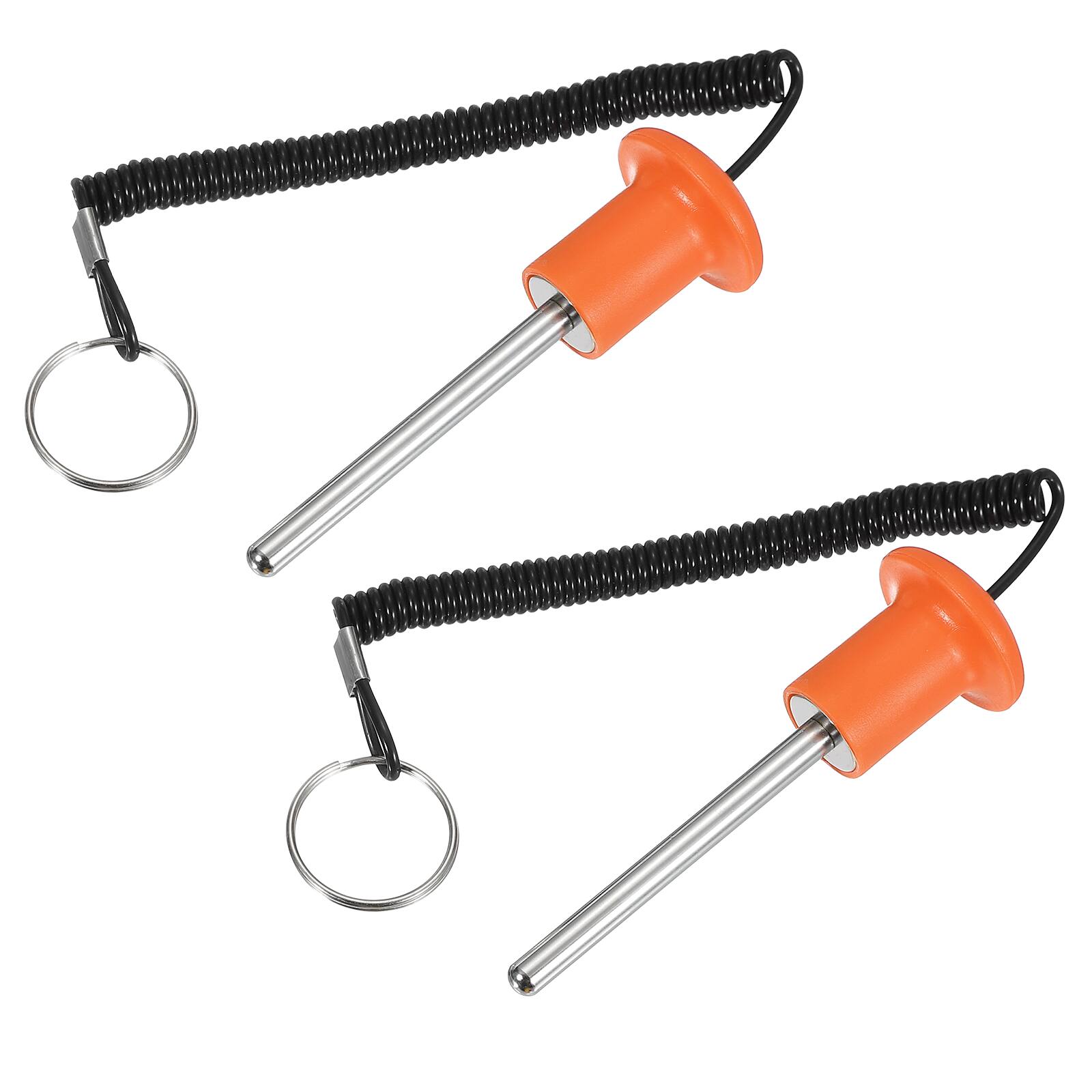 Unique Bargains - Gym Pin, Weight Stack Pin Strength Training Replacement with Pull Rope 0.3 x 3.1 Inch 2pcs for Home/Gym - Orange price history on PriceWatchPro