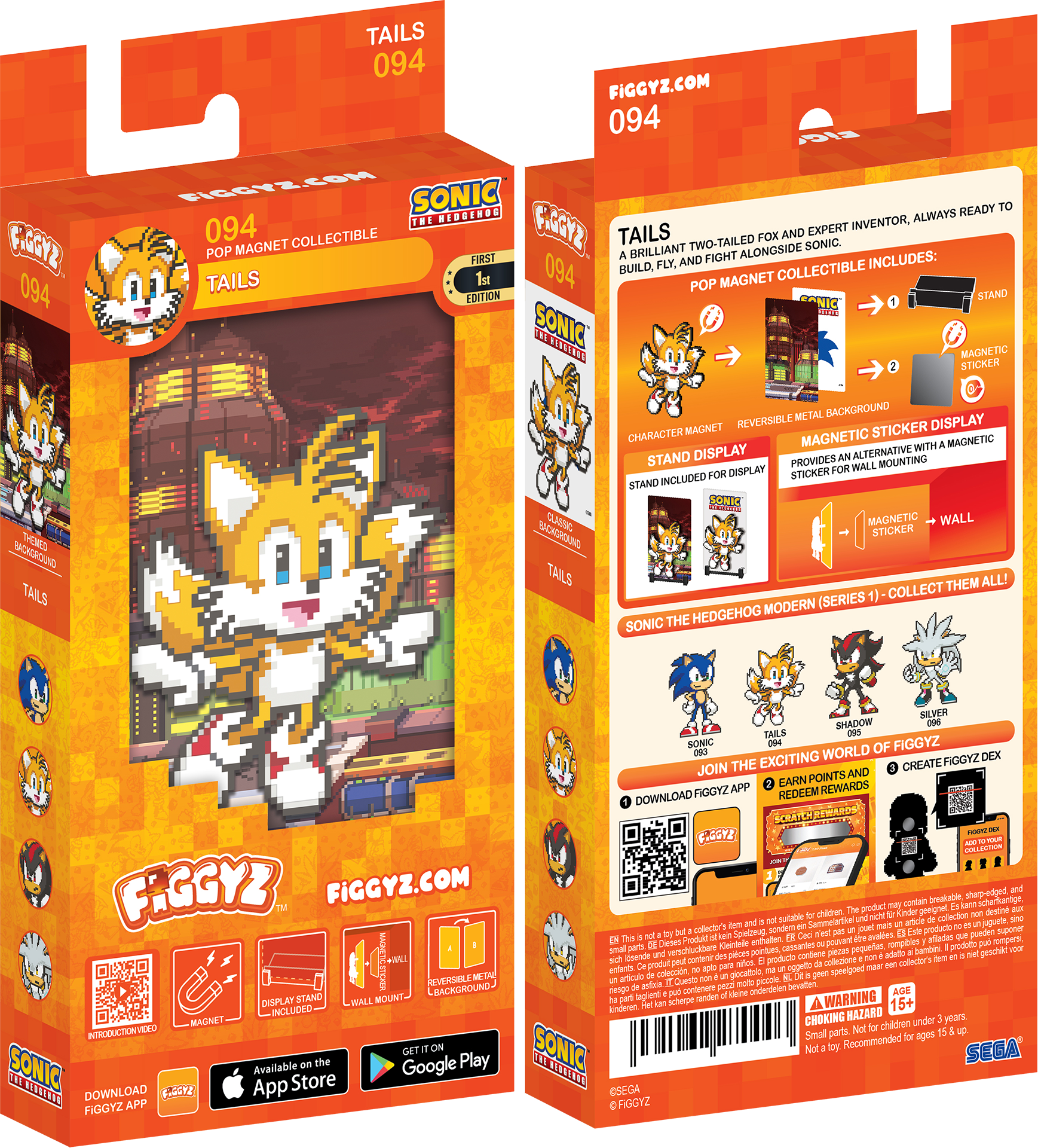 Figgyz Sonic the Hedgehog (Modern) Tails Blue FSNMTA01 - Best Buy