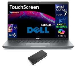 Dell - Latitude 5450 Laptop 14.0 FHD (Intel Ultra 7 155U, 32GB DDR5, 1TB M.2 PCIe SSD, Intel Graphics, Win 11 Pro) - Gray