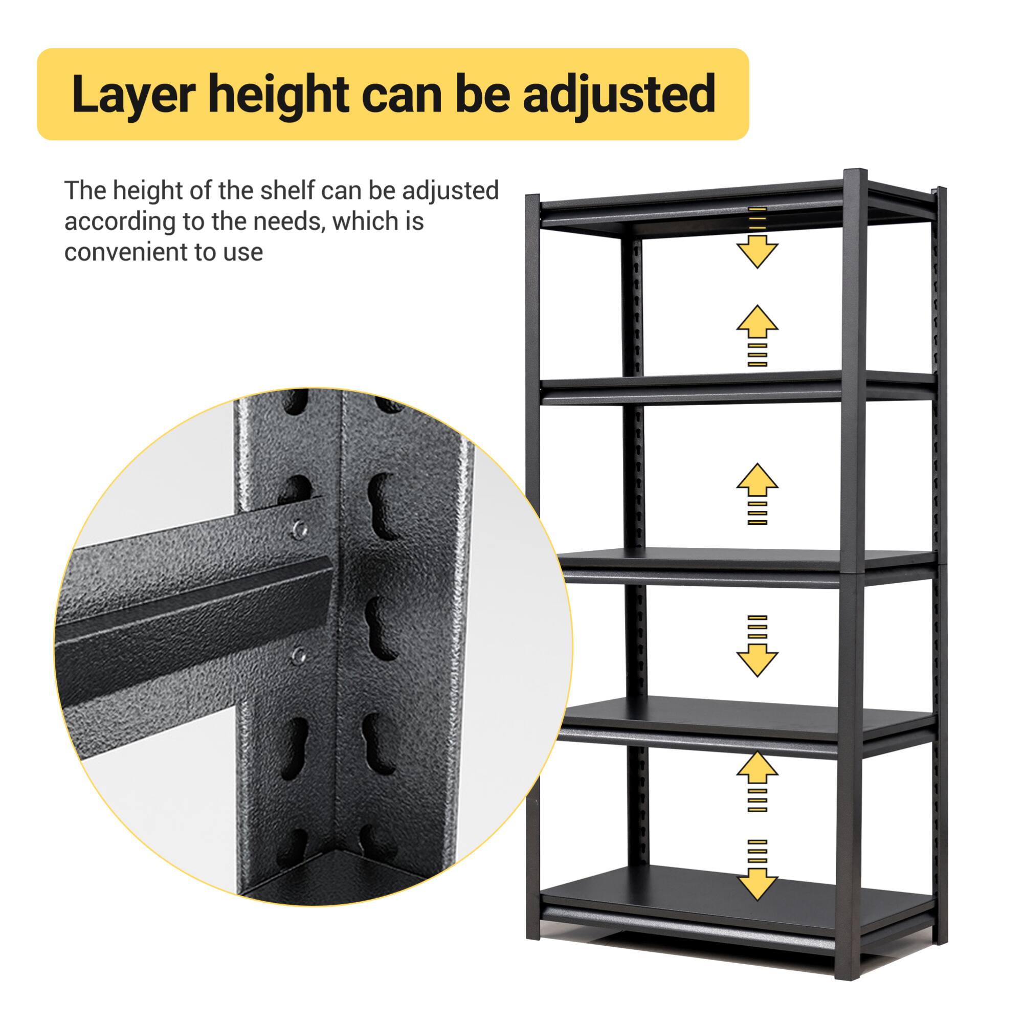 Layer height can be adjusted

The height of the shelf can be adjusted according to the needs, which is convenient to use