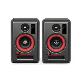 Cerwin Vega - VEGA4SB-PR 4 Inch 2-Way Powered Studio Monitor Pair - Black