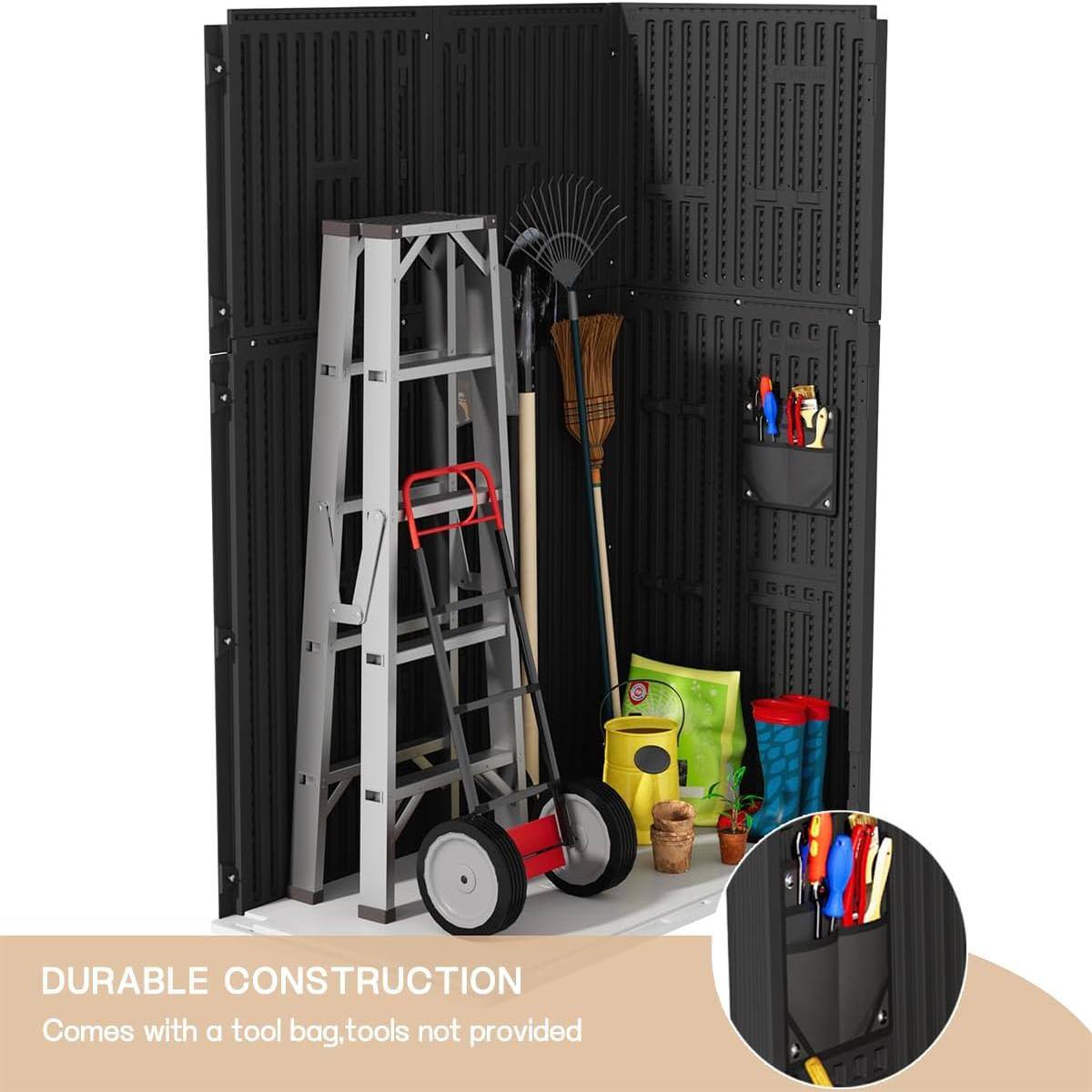 DURABLE CONSTRUCTION  
Comes with a tool bag, tools not provided