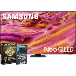 Samsung - 55" QN90F Class Neo QLED 4K Vision AI Smart TV (2025) Bundle w/ 1 Year Extended Protection Plan + 6FT HDMI Cable