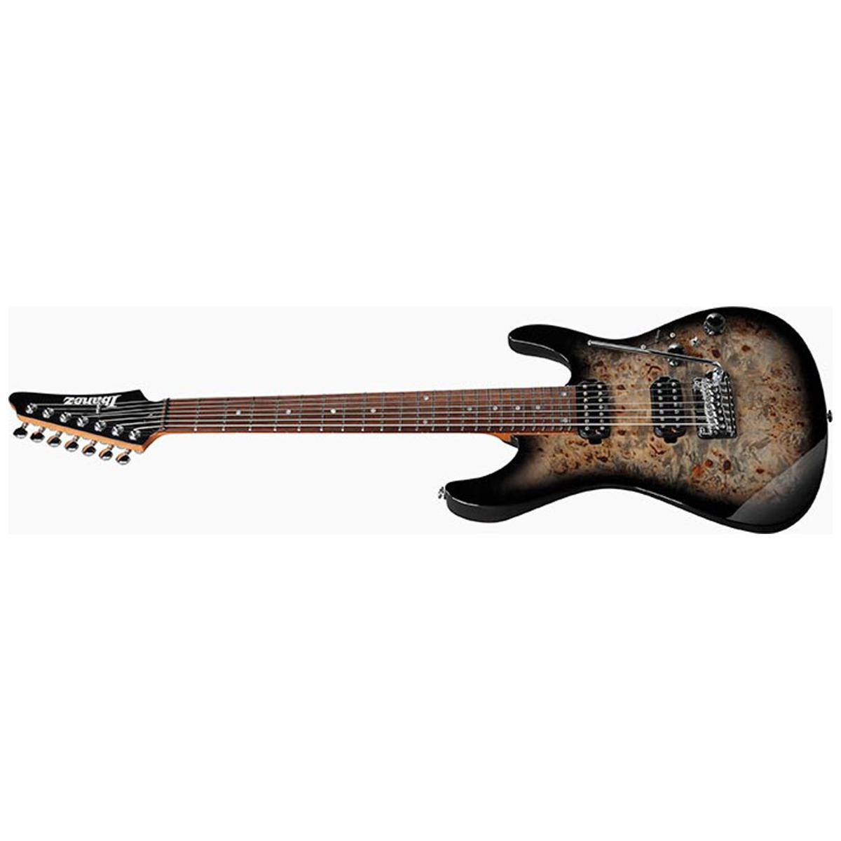 Alt View 3. Ibanez - Ibanez AZ Premium Series AZ427P1PB 7-String Electric Guitar, Charcoal Black Burst.