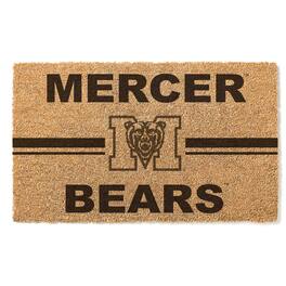 Jardine - Mercer Bears 18" x 30" Team Logo Doormat - Brown
