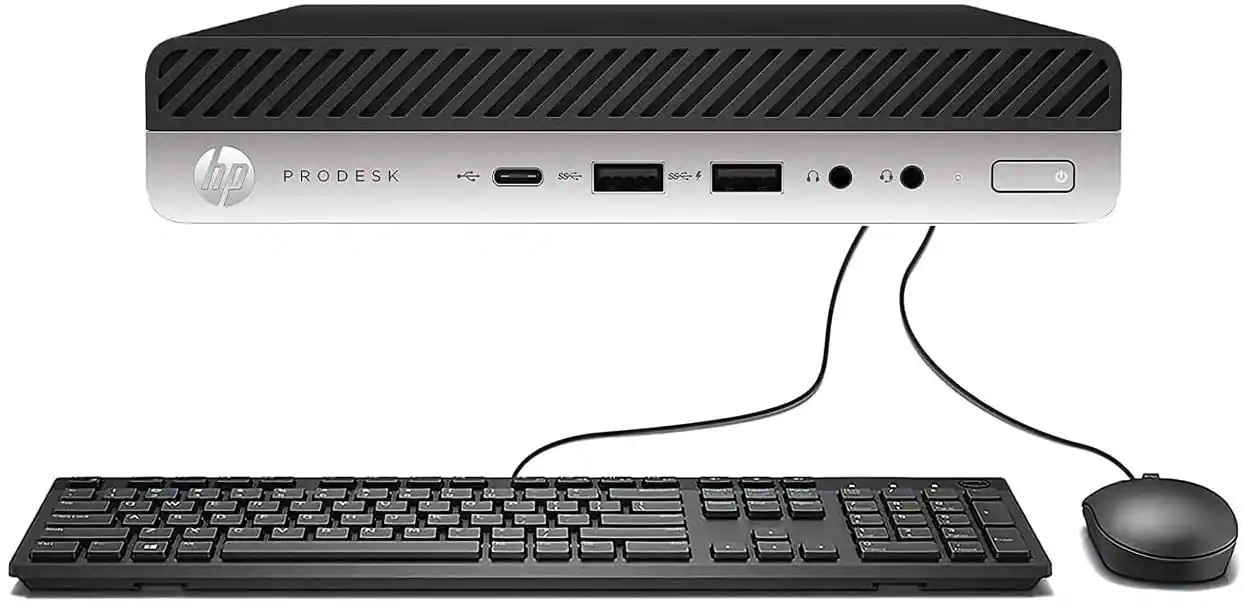 HP - Refurbished Excellent - ProDesk 600G4 Mini Intel i7-8700T 32GB 1TB SSD Windows 11 Pro - Black