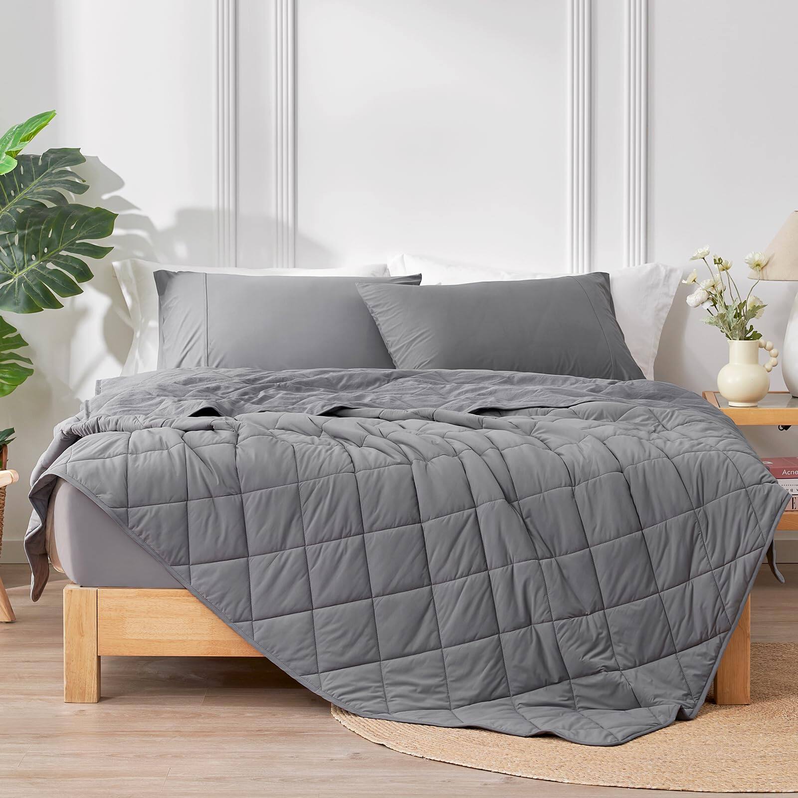 Alt View 5. Dapper Styles - Blanket For Hot Sleepers Q max 0 4 Comfort Queen Blankets Night Sweats Sleeping Ultra cool Lightweight - Mint Green-King (108" x 90").