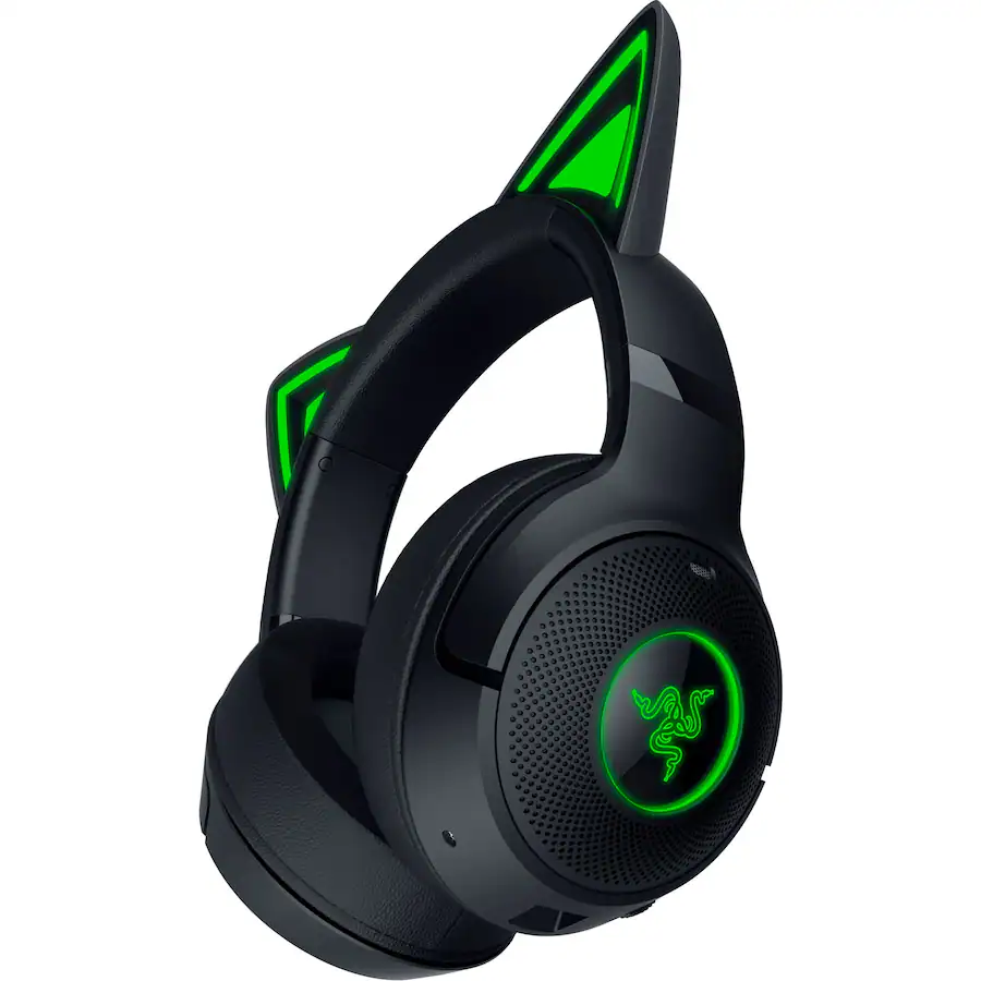Razer Kraken Kitty V2 Bluetooth Wireless Over the Ear Gaming Headset ...