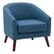 Angle. CorLiving - Elwood Modern Tub Chair - Blue.