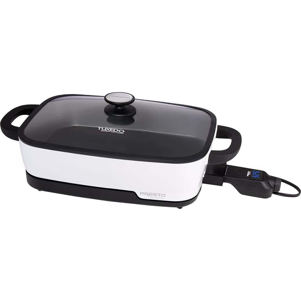Presto - Tuxedo 16" Digital Skillet 06854 - Black|White