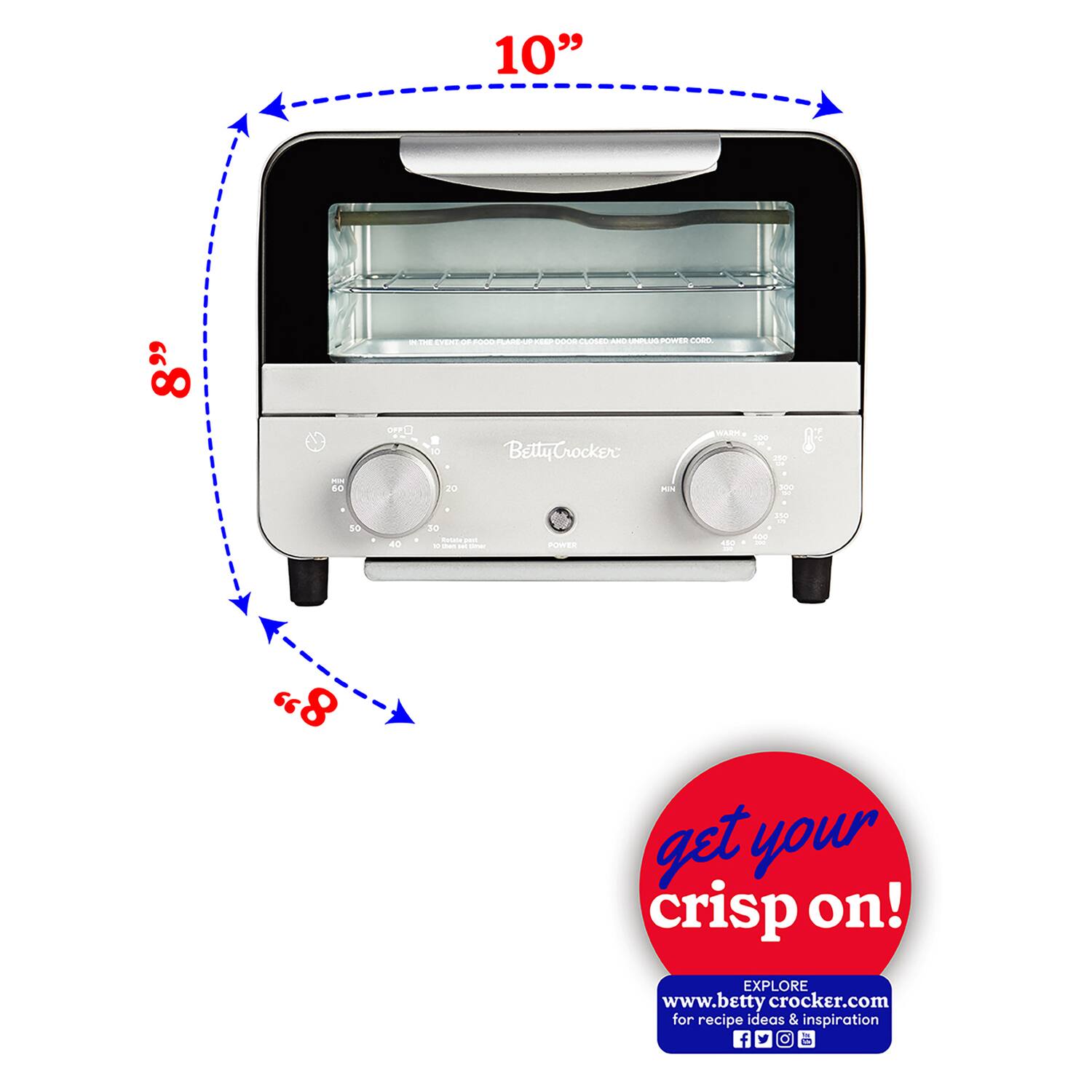 10" - - - - - -N - - CEN - - - - 8 OEPTE - BettyCrocker MA 100 a g - 1 A 22 300 sa 40 sO - - - - - - - ..  -os " 8 get your crisp on! EXPLORE www.betty crocker.com for recipe ideas & inspiration