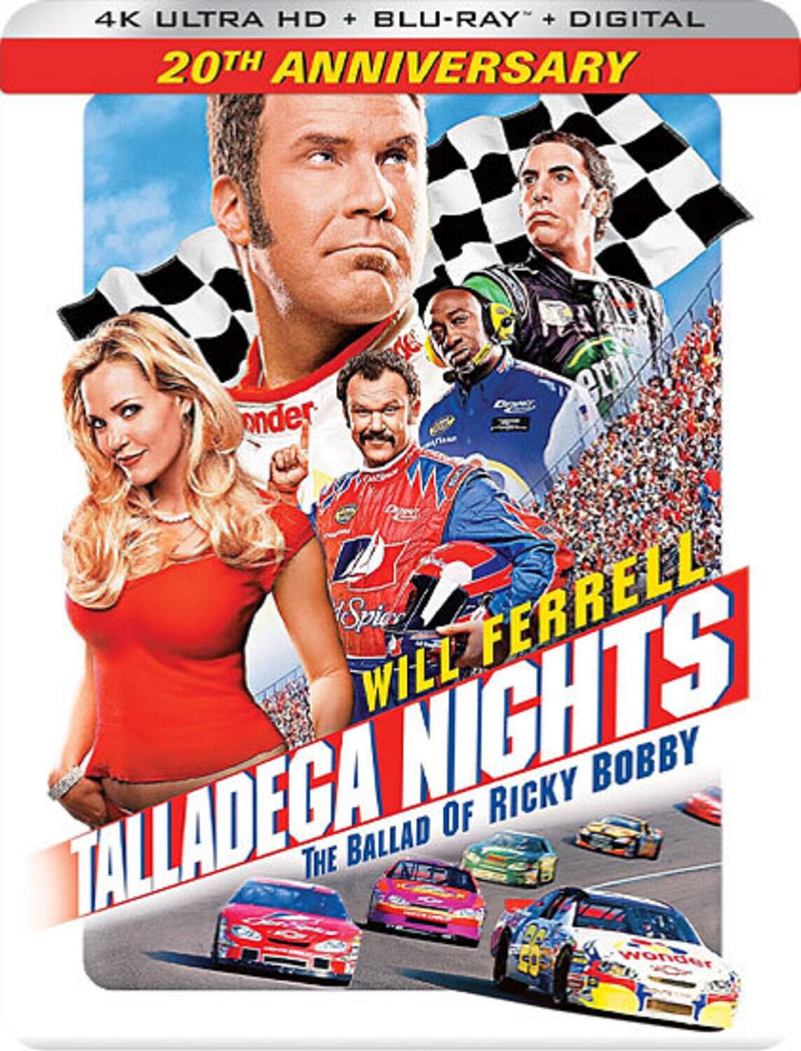 Front. Talladega Nights: The Ballad of Ricky Bobby (Steelbook)   - 4K Blu-Ray.