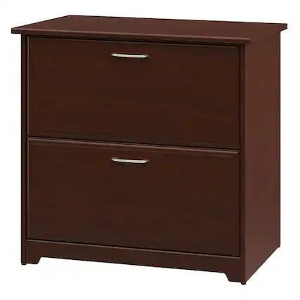 Front. SlickBlue - 2-Drawer Lateral File Cabinet with Cherry Wood Finish for Office Storage - Cherry.