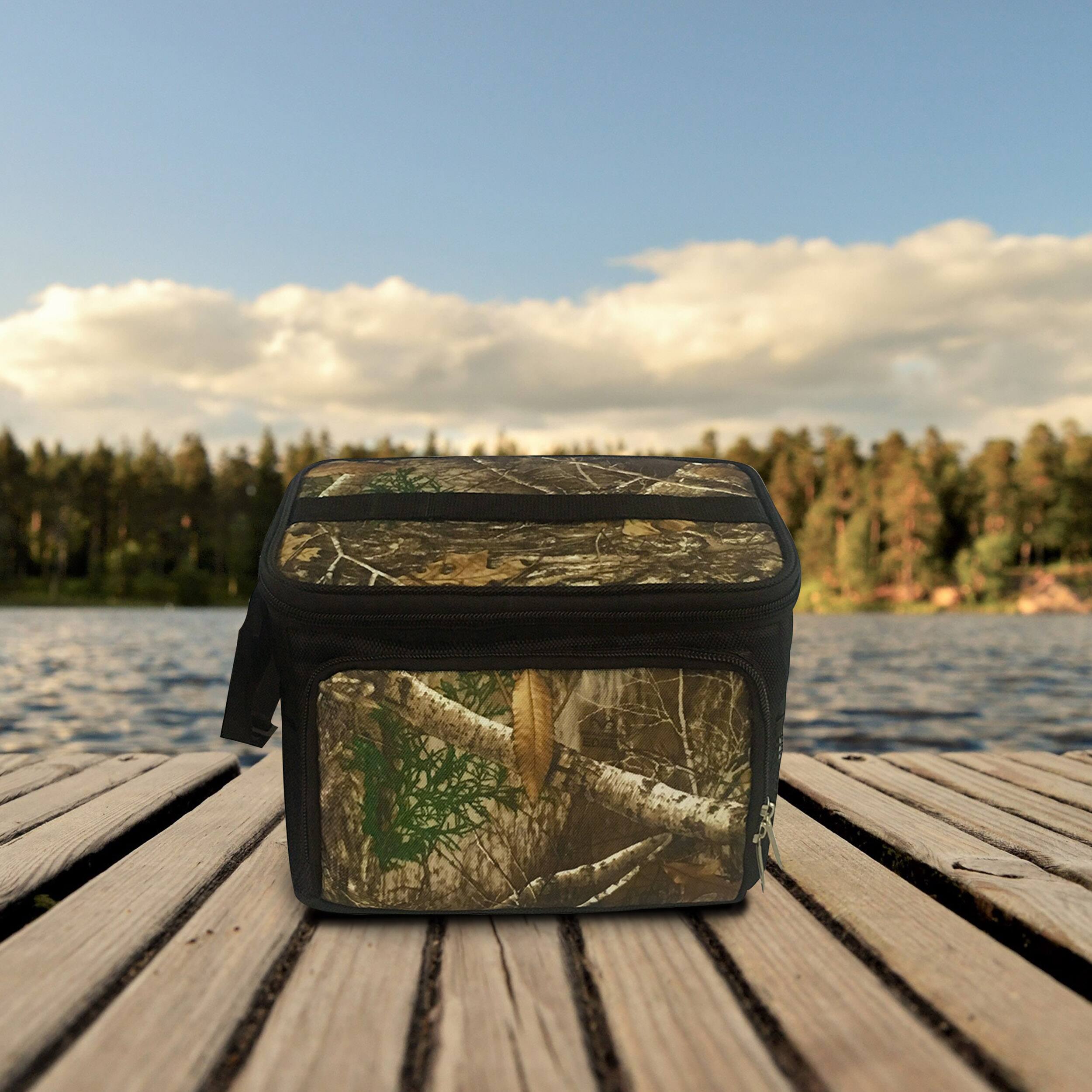 Alt View 1. Brentwood - Brentwood Kool Zone 6 Can Insulated Cooler Bag with Hard Liner in Realtree Edge Camo - Realtree Edge Camo.