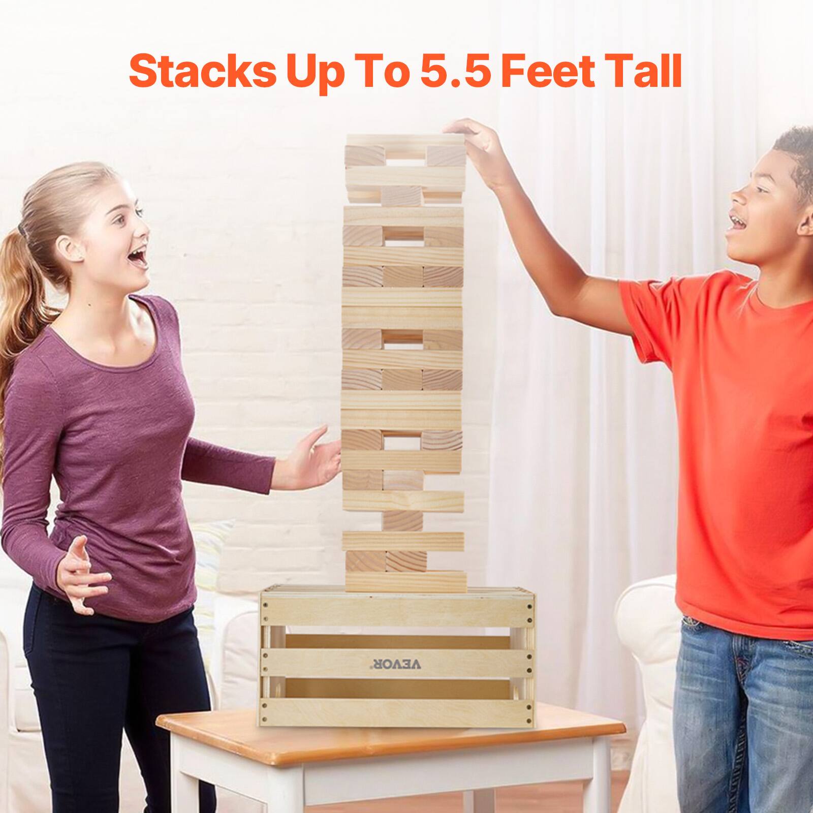Stacks Up To 5.5 Feet Tall