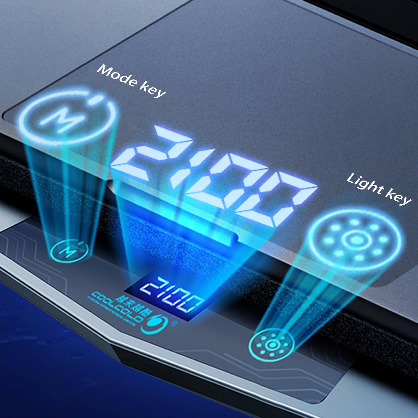 Mode key M  
Light key M  
COOLCOLD  
COCL  
2100