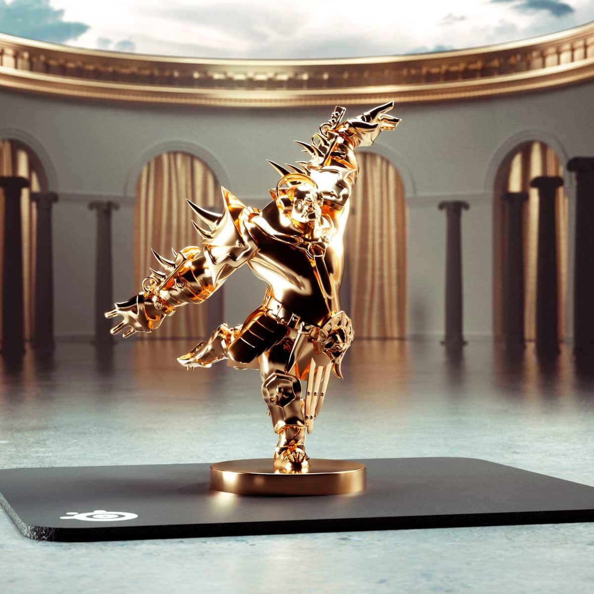 Alt View 14. SteelSeries - QcK Cloth Gaming Mouse Pad (Medium) - Black.