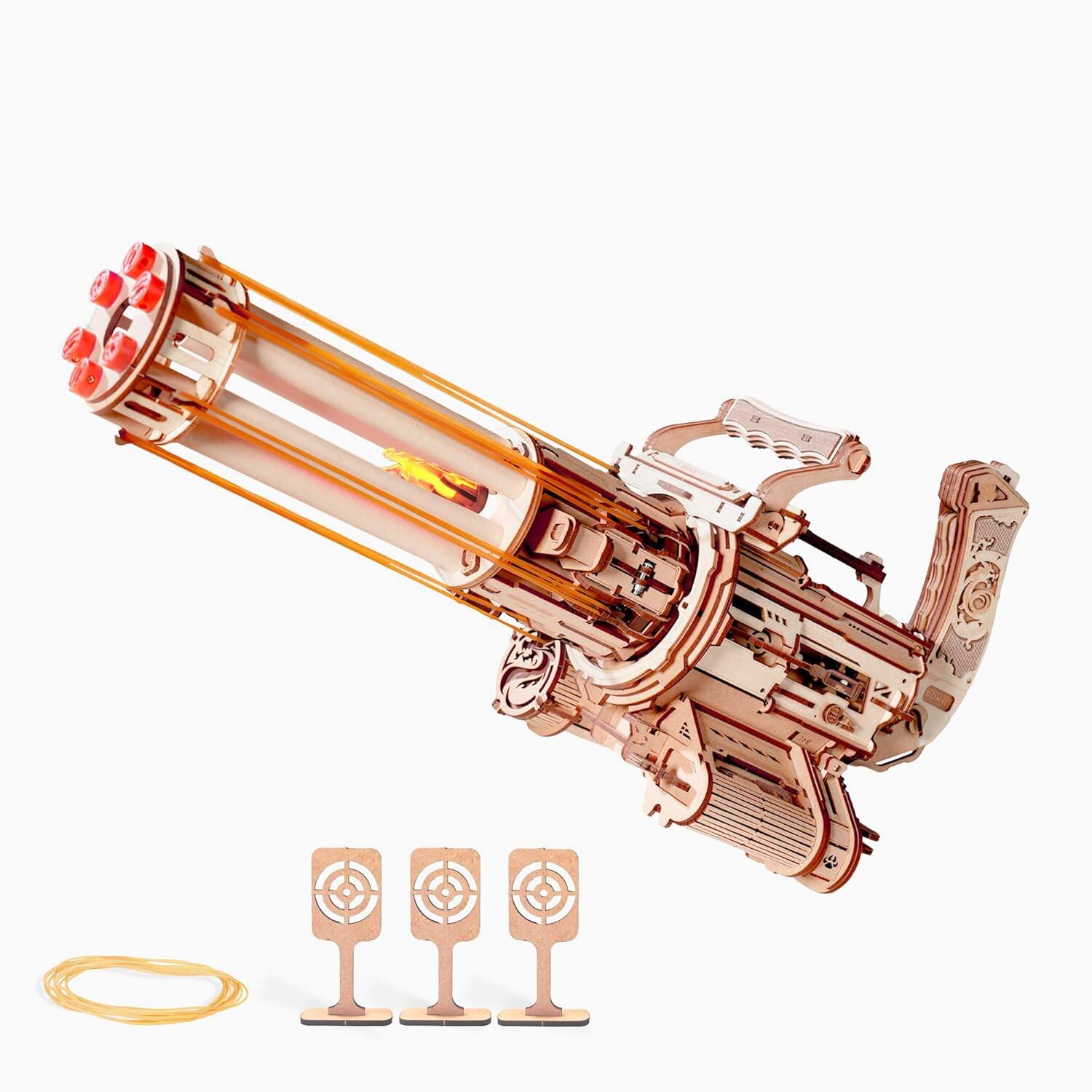 Alt View 1. ROKR - ROKR 3D Wooden Puzzles for Adults,Rotating-Barrel Machine,412 Piece 3D Puzzles,Gift for Adults and Teens LQA01.