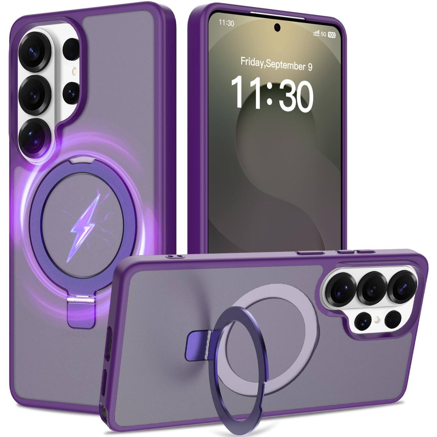 UUCOVER - Magnetic Kickstand Case for Samsung Galaxy S26 Ultra, Ring Holder Compatible with MagSafe, Slim Drop Protection Cover - Darkpurple price history on PriceWatchPro