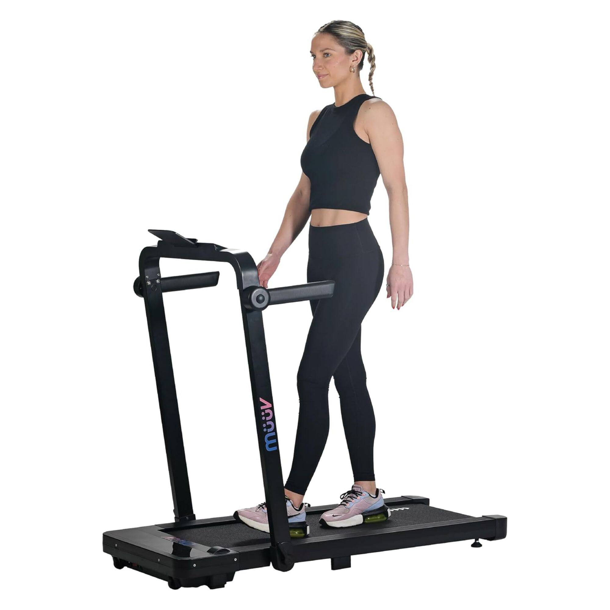 Alt View 7. Stamina Products - Stamina muuv Treadmill, Foldable Walking Pad, Home Gym Cardio Exercise Machine - Black.