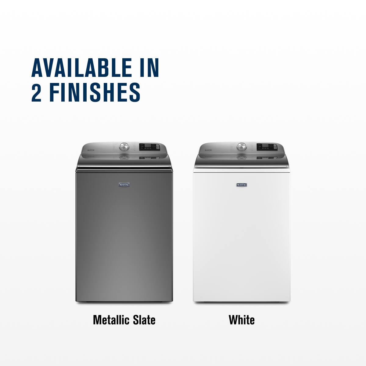 AVAILABLE IN 2 FINISHES

- Metallic Slate
- White