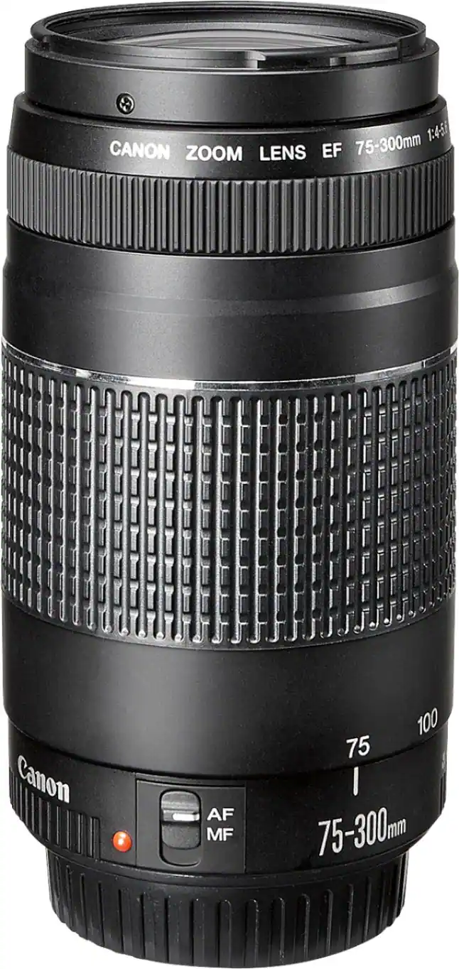 Front. Canon - EF75-300mm F4-5.6 III Telephoto Zoom Lens for EOS DSLR Cameras - Multi.