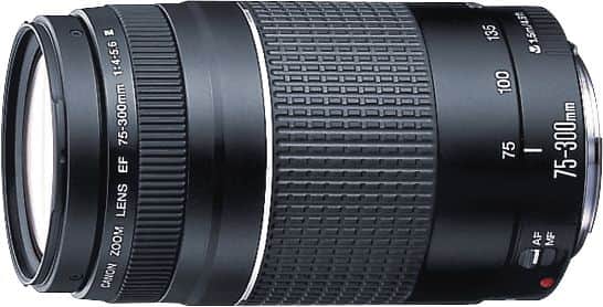 Alt View 1. Canon - EF75-300mm F4-5.6 III Telephoto Zoom Lens for EOS DSLR Cameras - Multi.