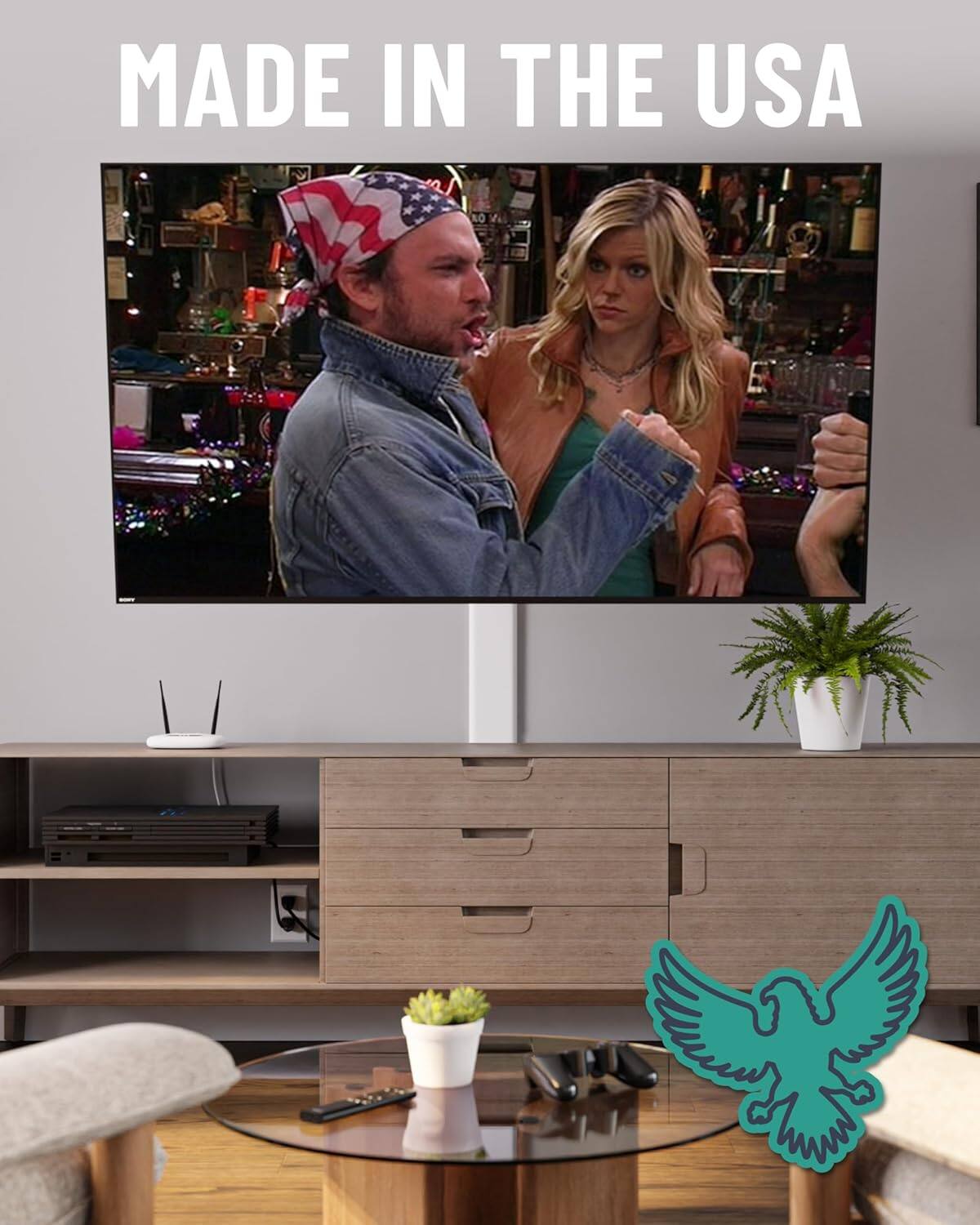 The text on the image is "MADE IN THE USA."