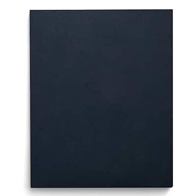 Front. Staples - Staples Smooth 2-Pocket Paper Folder, Navy, 25/Box (27539-CC) - Navy.
