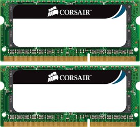 CORSAIR - 8GB (2PK x 4GB) 1000 MHz DDR3 SoDIMM Laptop Memory Kit - Green - Front_Zoom