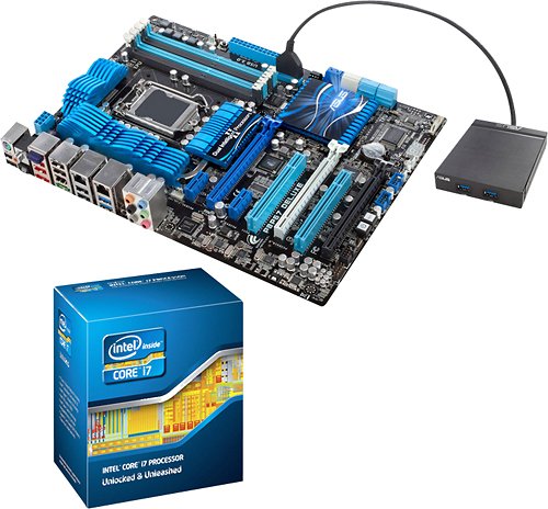Intel Unlocked Core i7-2600K Processor and ASUS Deluxe ATX Motherboard