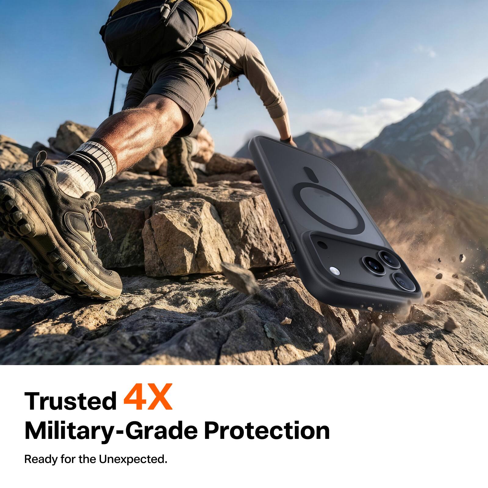 Trusted 4X Military-Grade Protection  
Ready for the Unexpected.