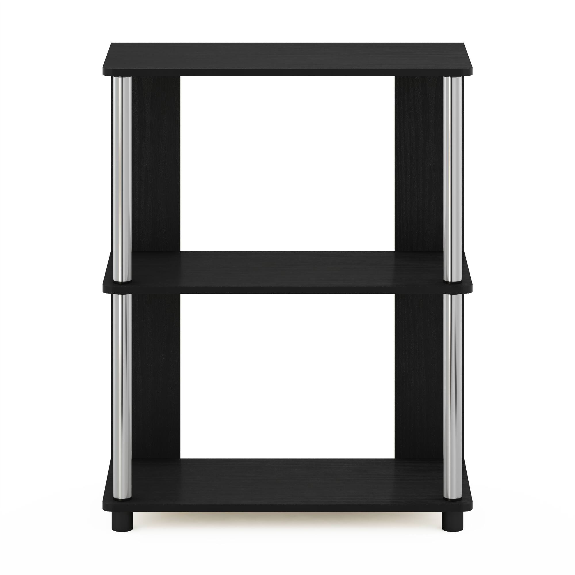 Alt View 2. Furinno - JAYA Simple Design Bookcase, Americano - Americano/Stainless Steel.