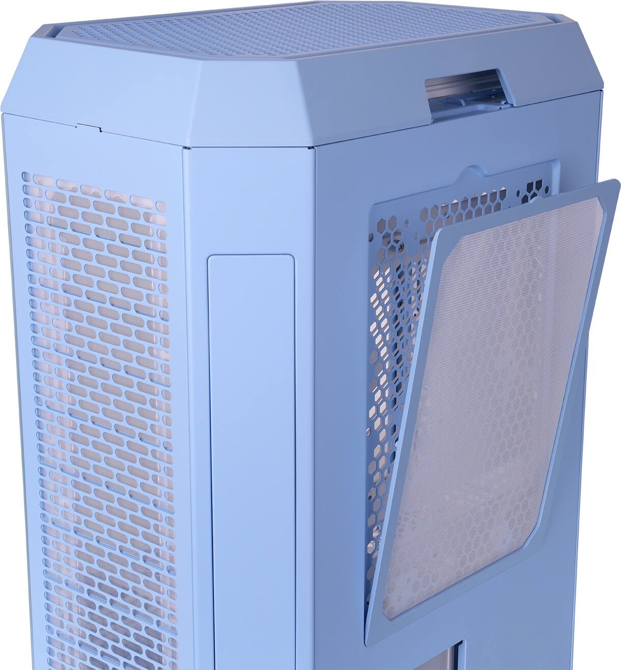 Alt View 33. Thermaltake - Tower 600 Mid Tower ATX PC Case - Hydrangea Blue.