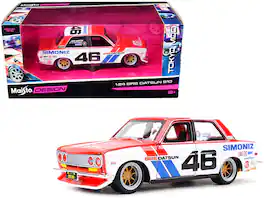 Datsun 510 #46 "Simoniz" BRE (Brock Racing Enterprises) "Tokyo Mod" 1/24 Diecast Model Car by Maisto - Multi