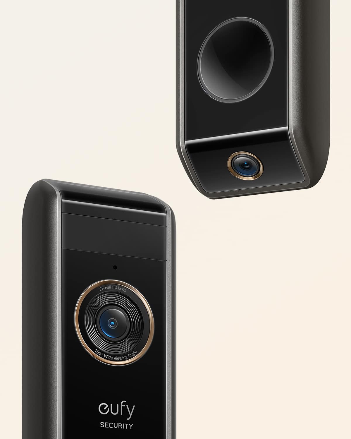 Alt View 12. eufy Security - Smart Wi-Fi Dual Cam Video Doorbell 2K Battery Operated/Wired with Google Assistant and Amazon Alexa - Black.