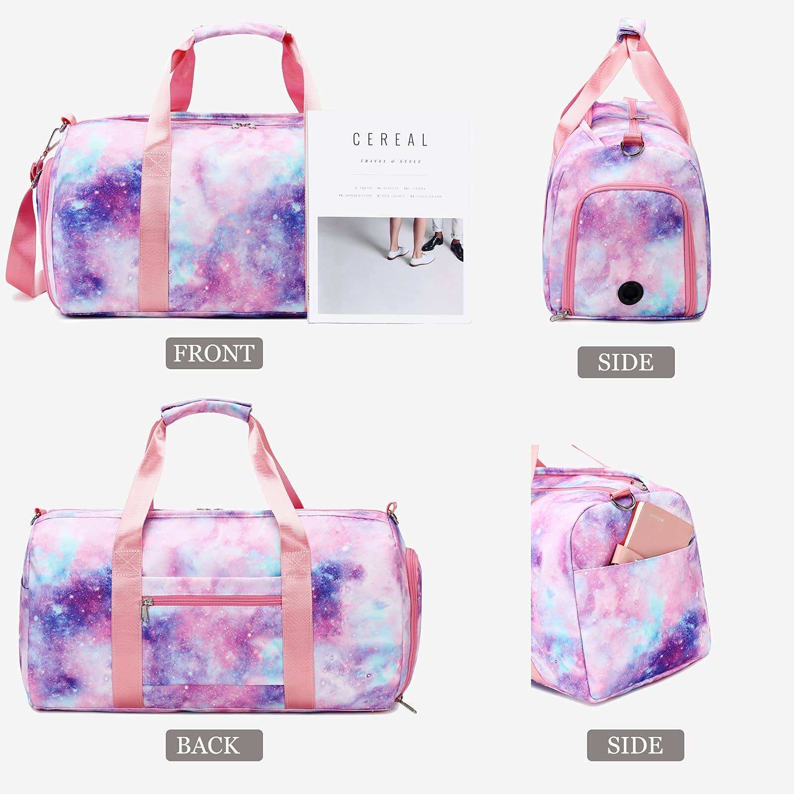 CEREAL  
TRAVEL BAG  

FRONT  
SIDE  
BACK  
SIDE