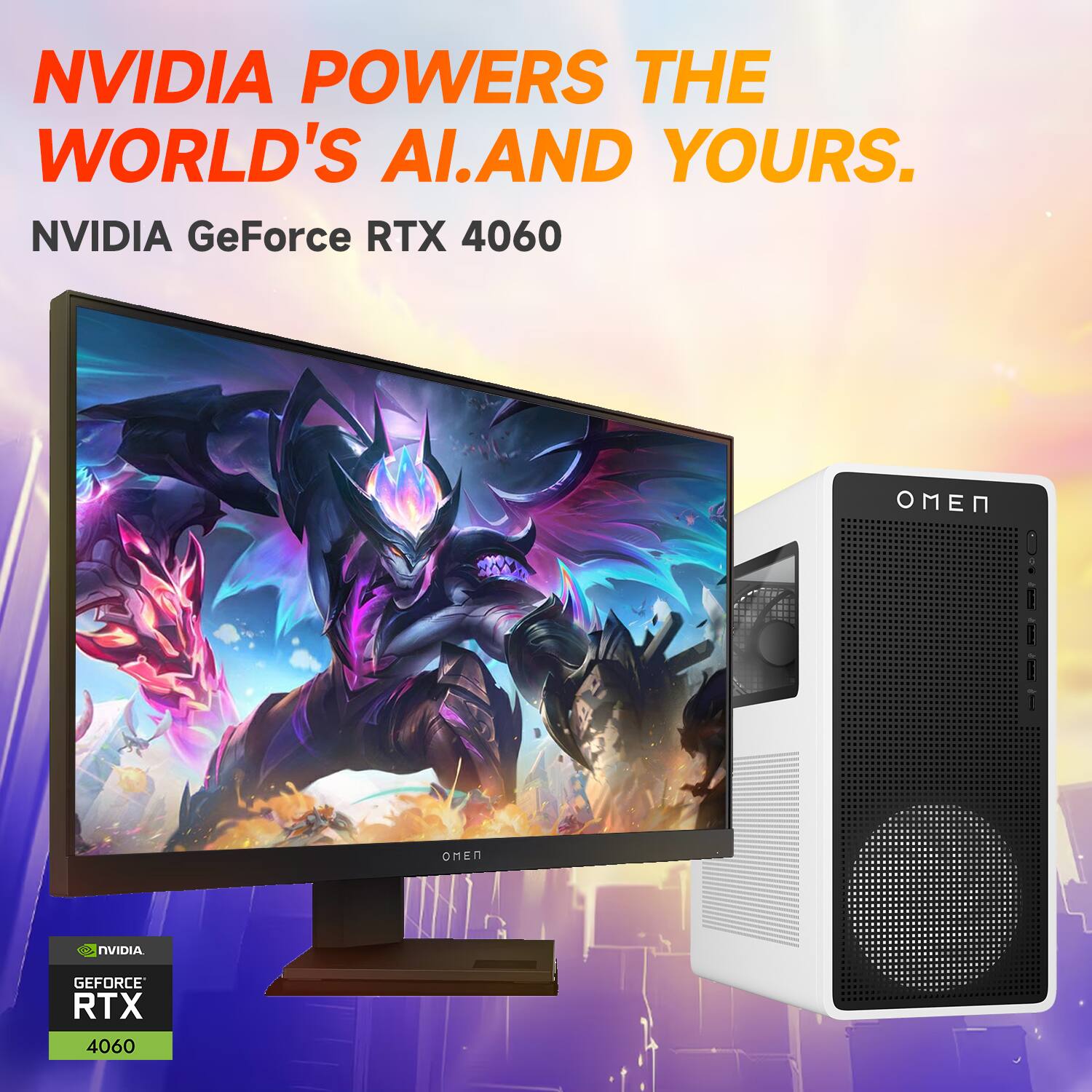 NVIDIA POWERS THE WORLD'S AI. AND YOURS.

NVIDIA GeForce RTX 4060

NVIDIA GEFORCE RTX 4060