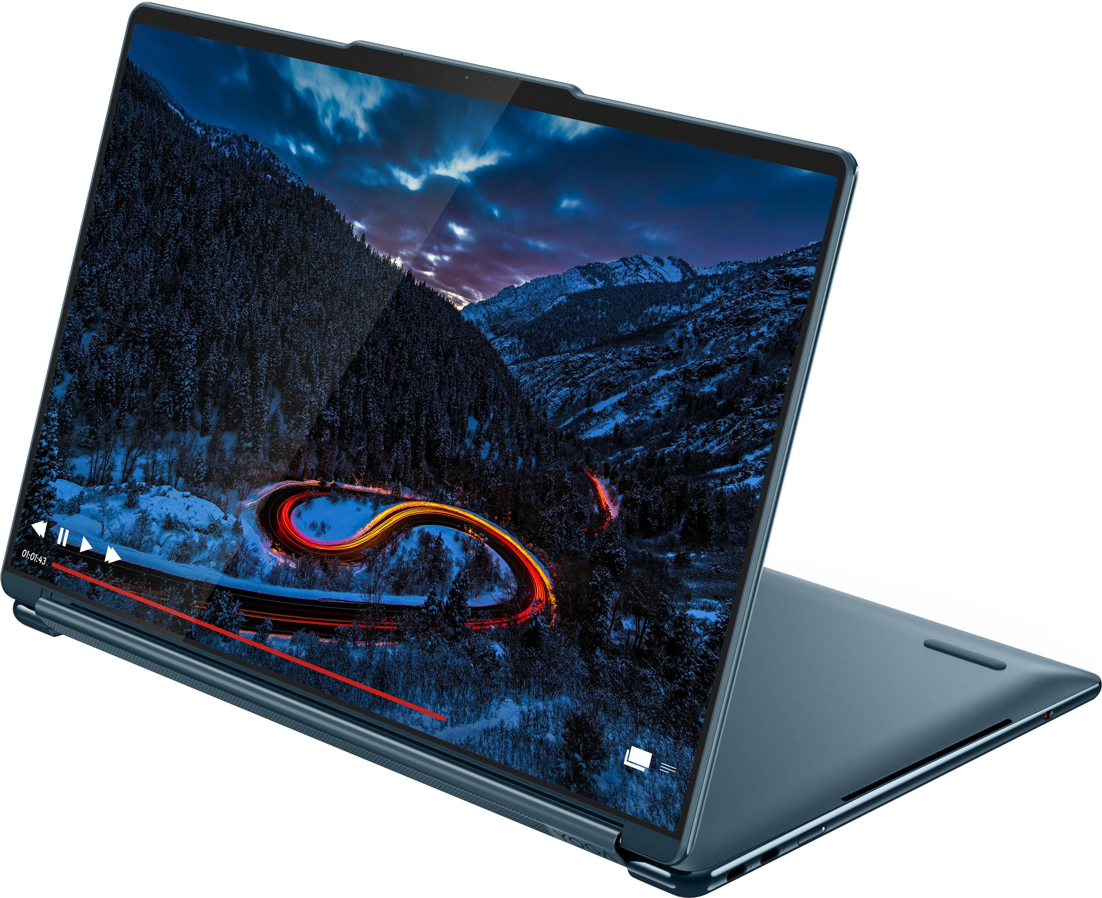 Alt View 10. Lenovo - Yoga Book 9i 2-in-1 14" 2.8K Dual Screen OLED Touchscreen Laptop - Intel Core Ultra 7 255H 2025 - 16GB RAM - 1TB SSD - Tidal Teal.