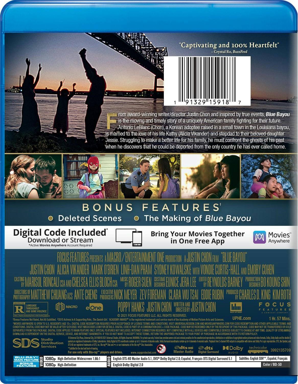 Back. Blue Bayou (Blu-ray + Digital Copy) [Blu-ray].