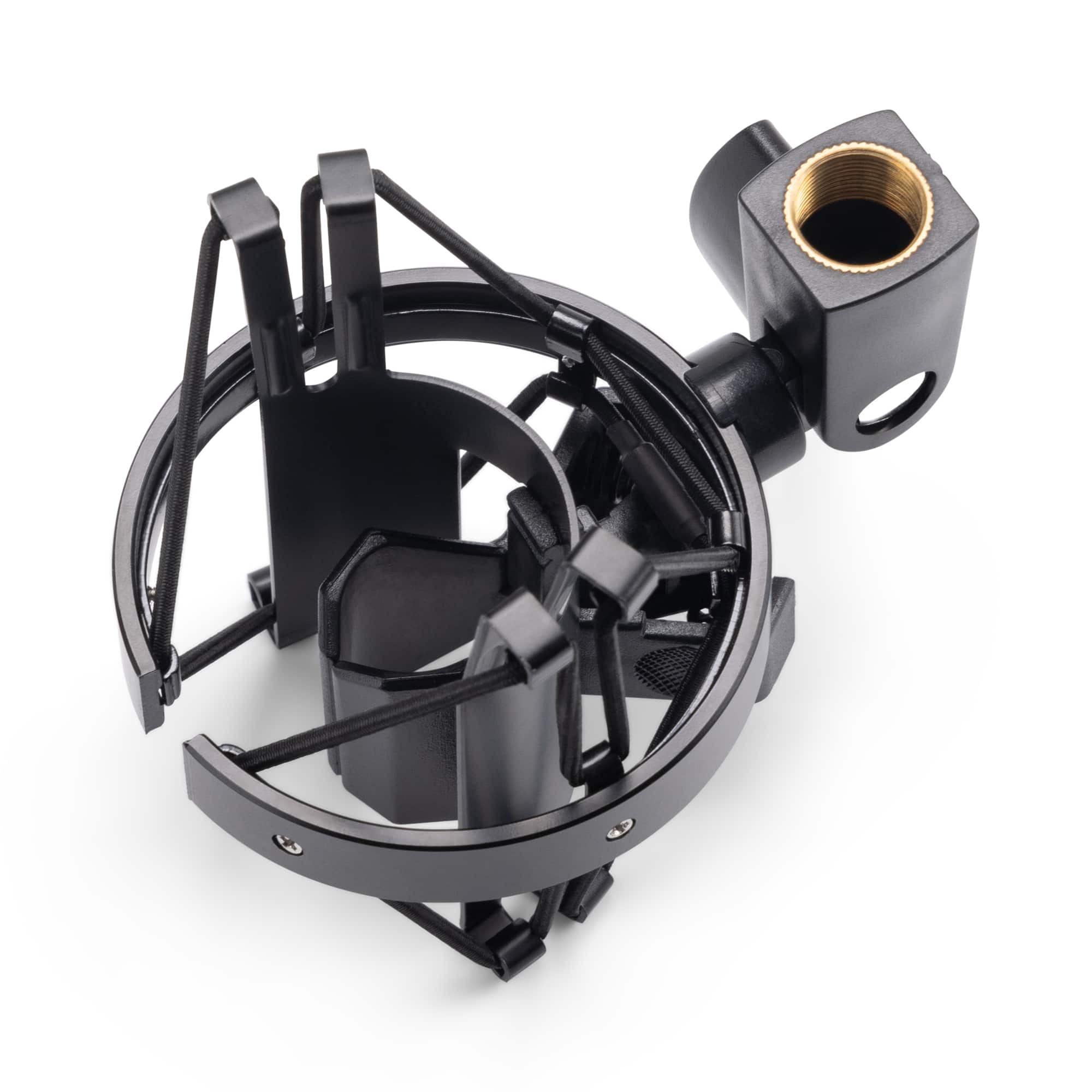 On Stage Stands - On-Stage MY420 Shock Mount for Studio Mics (19–30 mm) (Elastic Suspension Mount for Large-Diaphragm Condenser - Black
