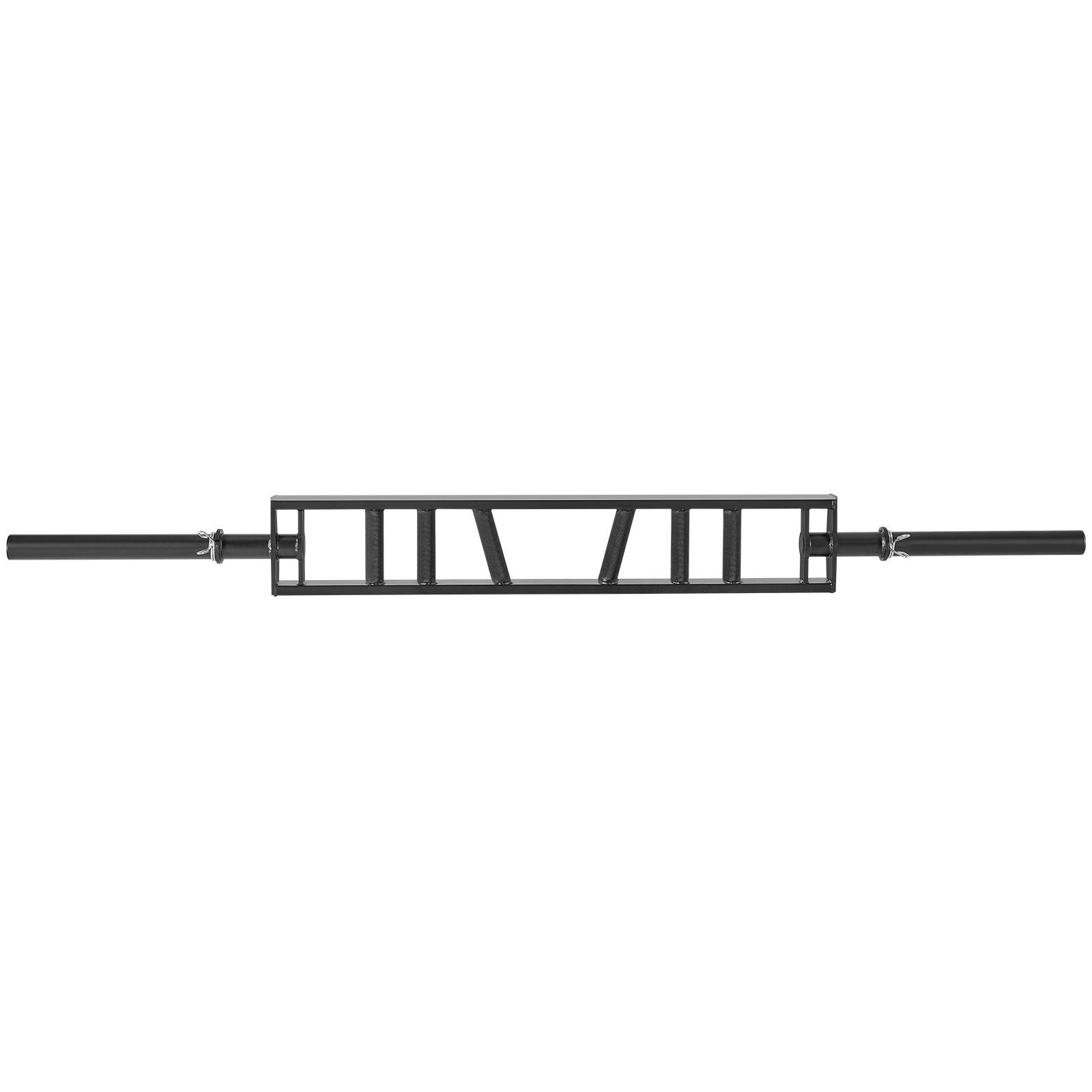 Alt View 5. VEVOR - Multi-Grip Barbell, 2-inch 3 Positions Swiss Bar, 550 LBS Capacity Heavy Duty Swiss Barbell, with 2 Collars - Black.