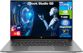 HP - Refurbished Excellent - ZBook Studio G8 Workstation 15.6 FHD Display (i7-11850H, 32GB, 2TB SSD, T1200, Backlit KB, Win 11 Pro) - Turbo Silver