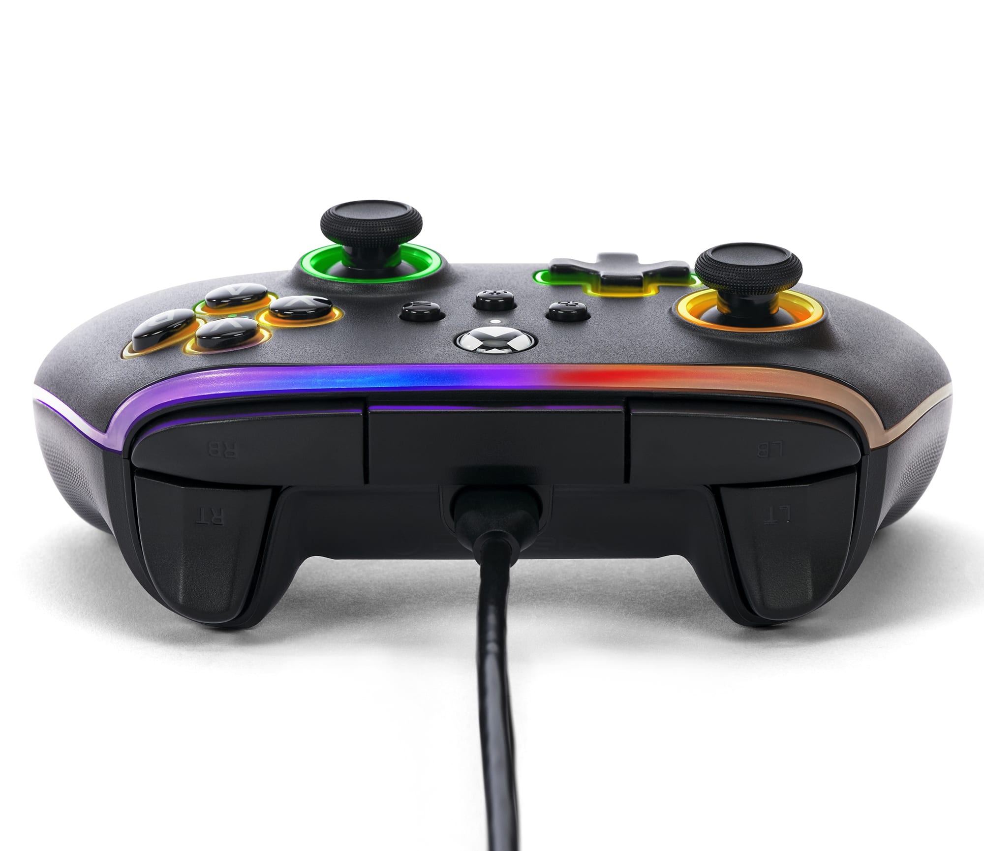 Alt View 15. PowerA - PowerA Advantage Wired Controller for Xbox Series X|S with Lumectra - Black - Black.