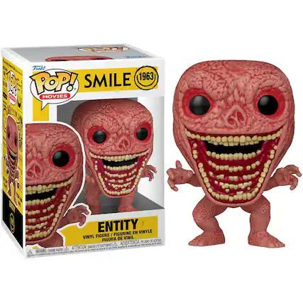 Funko POP! SMILE 1963 MOVIES ENTITY VINYL FIGURE / FIGURINE EN VINYLE / FIGURA DE VINIL
WARNING: CHOKING HAZARD - ATTENTION: DANGER DE PIÉGEMENT - ADVERTENCIA: PELIGRO DE ASFIXIA