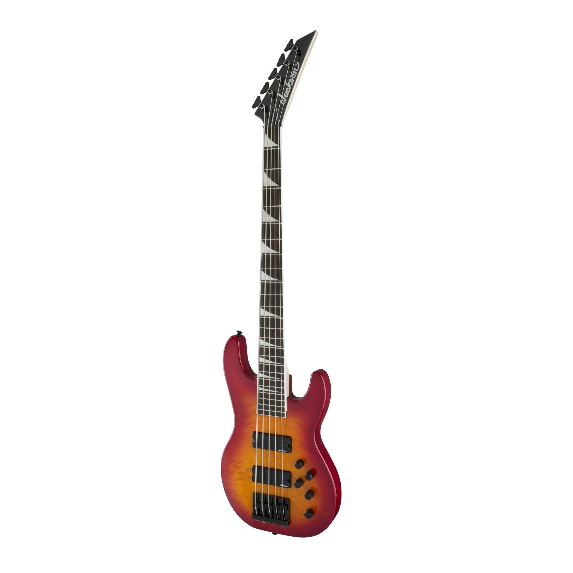 Angle. Jackson - Jackson JS Series Concert Bass JS3VQ 5-String Electric Guitar (Cherry Burst).
