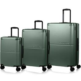 Champs - Earth Collection - 3-piece Hardside Luggage set - Green